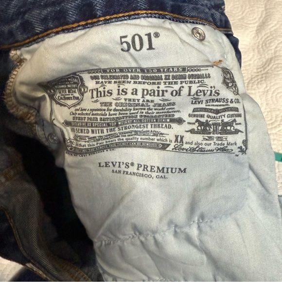 LEVI’S Premium High Rise 501 W27 L32 - Picture 10 of 12
